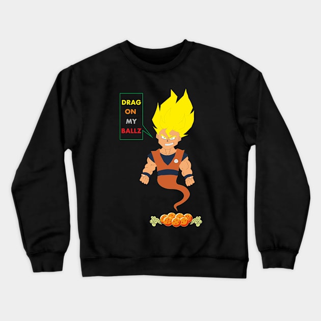 DRAGONmyBALLZ Crewneck Sweatshirt by Charlie_Vermillion